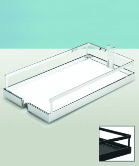 Arena STYLE Rutschstopp Einhängetablar, 250 x 462 x 93 mm, pulverbeschichtet anthrazit