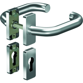 OGRO Drückergarnitur Premium 8350V/6611,Ros.eck,PZ,8,F1,TS35-48,o.No.