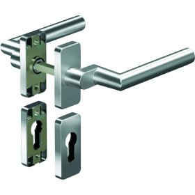 OGRO Drückergarnitur Premium 8906A/6611,Ros.eck,PZ,8,F1,TS35-48,o.No.