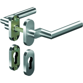 OGRO Drückergarnitur Premium 8906A/6620,Ros.ov.,PZ,8,F1,TS35-48,o.No.