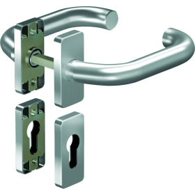 OGRO Drückergarnitur Premium 8350V/6611,Ros.eck,PZ,8,ER,TS35-48,o.No.