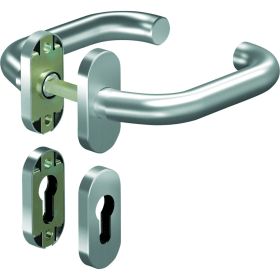 OGRO Drückergarnitur Premium 8350V/6621,Ros.ov.,PZ,8,ER,TS35-48,o.No.