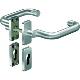 OGRO Drückergarnitur Premium 8100A/6611,Ros.eck,PZ,8,ER,TS35-48,o.No.