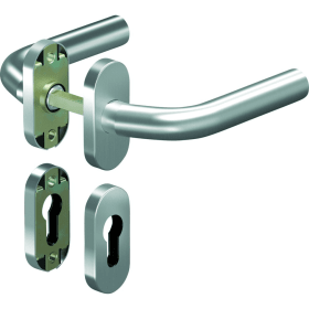 OGRO Drückergarnitur Premium 8155V/6621,Ros.ov.,PZ,8,ER,TS35-48,o.No.