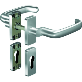 OGRO Drückergarnitur Premium 8527A/6610,Ros.eck,PZ,8,ER,TS35-48,o.No.