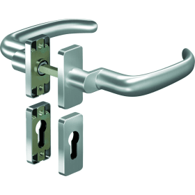 OGRO Drückergarnitur Premium 8999A/6610,Ros.eck,PZ,8,ER,TS35-48,o.No.