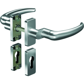 OGRO Drückergarnitur Premium 8998/6610,Ros.eck,PZ,8,F1,TS35-48,o.No.