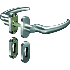 OGRO Drückergarnitur Premium 8998/6620,Ros.ov.,PZ,8,F1,TS35-48,o.No.