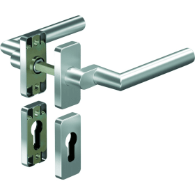 OGRO Drückergarnitur Premium 8906A/6610 FS,Ros.eck,PZ,9,F1,TS35-48,o.No.