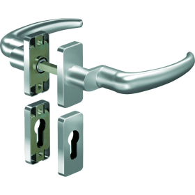 OGRO Drückergarnitur Premium 8998/6611 FS,Ros.eck,PZ,9,ER,TS35-48,o.No.