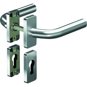 OGRO Drückergarnitur Premium 8155V/6611 FS,Ros.eck,PZ,9,ER,TS35-48,o.No.