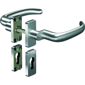 OGRO Drückergarnitur Premium 8999A/6610 FS,Ros.eck,PZ,9,F1,TS35-48,o.No.