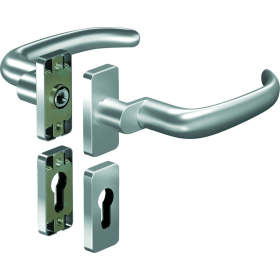 OGRO Drückergarnitur Premium 8999A/6610 FS,Ros.eck,PZ,9,ER,TS35-48,o.No.