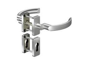 OGRO Drückergarnitur 8830A/6610SR,Ros.eck,PZ,8,ER,TS35-48,o.No.