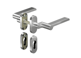 OGRO Drückergarnitur 8928A/6620SR,Ros.ov.,PZ,8,ER,TS35-48,o.No.