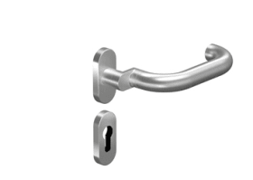 FH-Dr.-HG,oval 8530A/6621SR FS,Profilzylinder gelocht,VK9,DL-R,edelstahl satino