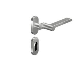 FH-Dr.-HG,oval 8530A/6621SR FS,Profilzylinder gelocht,VK9,DL-R,edelstahl satino