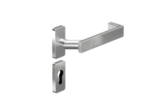 PT-Dr.-HG,eckig 8871V/6610SR,Profilzylinder gelocht,VK8,DL-R,edelstahl satino