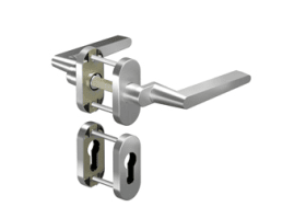 OGRO Drückergarnitur 8972A/6620SR FS,Ros.ov.,PZ,9,ER,TS35-48,o.No.