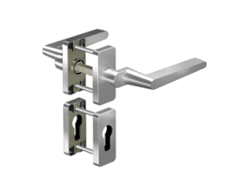 OGRO Drückergarnitur 8972A/6611SR FS,Ros.eck,PZ,9,ER,TS35-48,o.No.