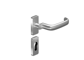 PT-Dr.-HG,eckig 8527A/6611SR,Profilzylinder gelocht,VK8,DL-R,naturfarbig satino