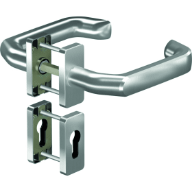 OGRO Drückergarnitur 8116V/6620SR FS,Ros.ov.,PZ,9,F1,TS35-48,o.No.