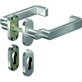 OGRO Drückergarnitur 8991A/6610SR FS,Ros.eck,PZ,9,ER,TS35-48,o.No.