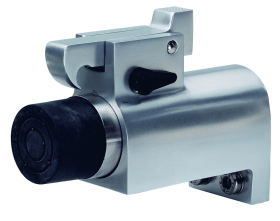 OT-TÜRF.STELLER,MIT FANGHAKEN,ALUMINIUM 1011.31 WANDBEFESTIG.SILBERFARBIG ELOX.