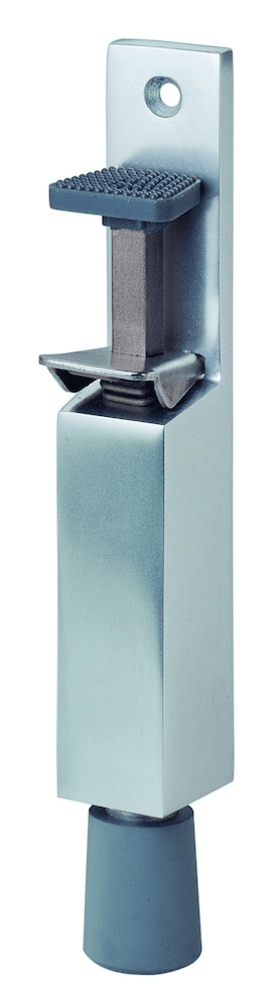 OT-TÜRFESTSTELLER,MIT TRETBOLZEN,HUB30MM 1033.70 AUFSCHR.ALU,FARB. KUNSTST.BESCH.