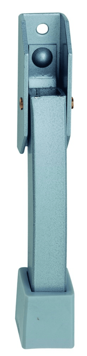 OT-TÜRF.STELLER,M.HERABKLAPP.HEBEL,STAHL 1076.02 Z.AUFSCHR.SILBERFARB.EINBR.LACK.