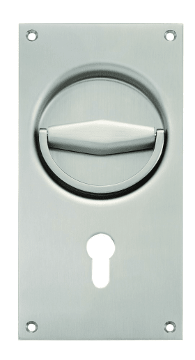 KLAPPRINGMUSCHELGRIFF 5005.31 EV 1 ELOX. 100X200 MM INKL.STIFTTEIL 8 MM 72 MM PZ