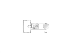 STÜCKBEFESTIGUNG S 3 M8 35 MM VORST. EDELSTAHL 8B53.80