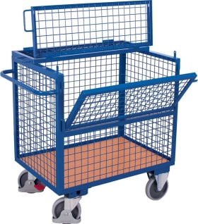 DRAHTKASTENWAGEN 500KG 990X690MM MIT DECKEL SW-700.405