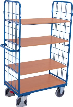 ETAGENWAGEN 500KG 2 WAND 4 BÖDEN LAD. 1000X700MM SW-700.216