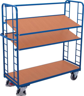 ETAGENWAGEN 250KG 2 WAND 1320X535MM 3 BÖDEN SW-540.201