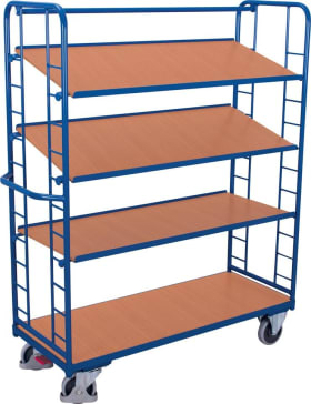 ETAGENWAGEN 250KG 2 WAND 1320X535X1790MM 4 BÖDEN SW-540.202