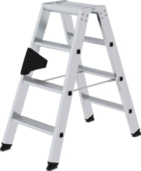 ALU-STUFEN-STEHLEITER BEIDSEITIG BEGEHB. 2X4 STUFEN 40208