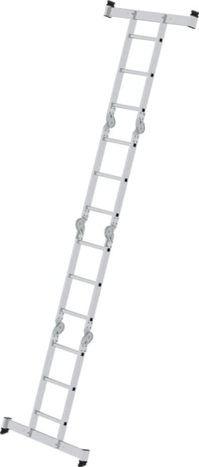 ALU-VIELZWECKLEITER  4-TLG. M. NIVELLO®- TRAVERSE 4X3 SPROSSEN 31312