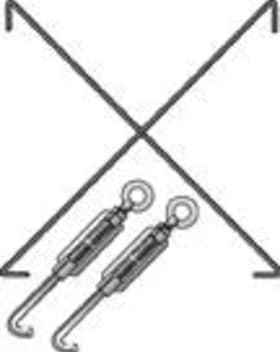 Schulte Kreuzstrebe für RB 750/1000 mm verz.inkt