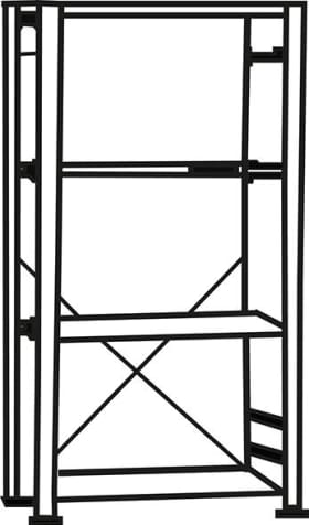 Schulte Steckregal B1000xT2x500xH2000 mm Grundregal und Feld 5  Böden,en vzk Fachlast 150kg