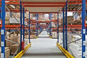 Schulte Distanzstück L 400 mm für Doppelregal verz.inkt