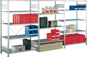 Schulte Steckregal B1300xT300xH2000 mm Anbaufeld 5  Böden,en vzk Fachlast 150kg