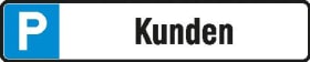 PARKPLATZSCHILD 520X110MM ALU KUNDEN 4044589016348