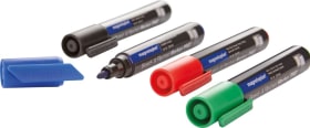 KOMBIMARKER 4 STÜCK SORTIERT BLAU GRÜN ROT UND SCHWARZ 4013695024790