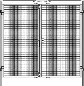 DOPPELFLÜGELTÜR 1980X2000MM RAL 1018 9935