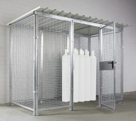 GASFLASCHENLAGERBOX 2100X1000MM MIT DACH 220011