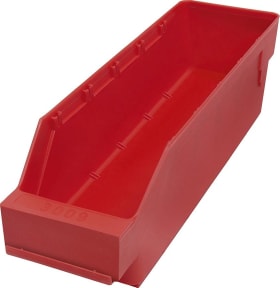 KLEINTEILEKASTEN 300X90X95MM ROT 520101