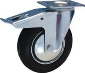 LENKROLLE M. FESTST. 100MM LG.R STAHLBLECH VERZ. GUMMIRAD 4021885058302