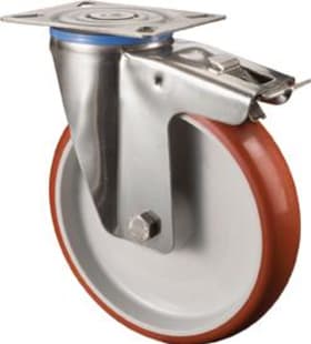 LENKROLLE M. FESTST. POLYUE./EDELST RAD-Ø 80MM 100KG TRAGF. 4021885095451