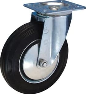 LENKROLLE 160 MM LG.R STAHLBLECH VERZ. GUMMIRAD 4021885058227